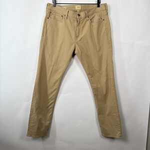 J Crew 484 Slim Fit Pants Mens 36x32 Khaki Tan Stretch Chino Casual